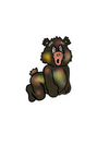 Dizzy Bear Kiss-Cut Sticker