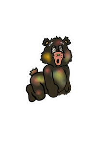 Dizzy Bear Kiss-Cut Sticker